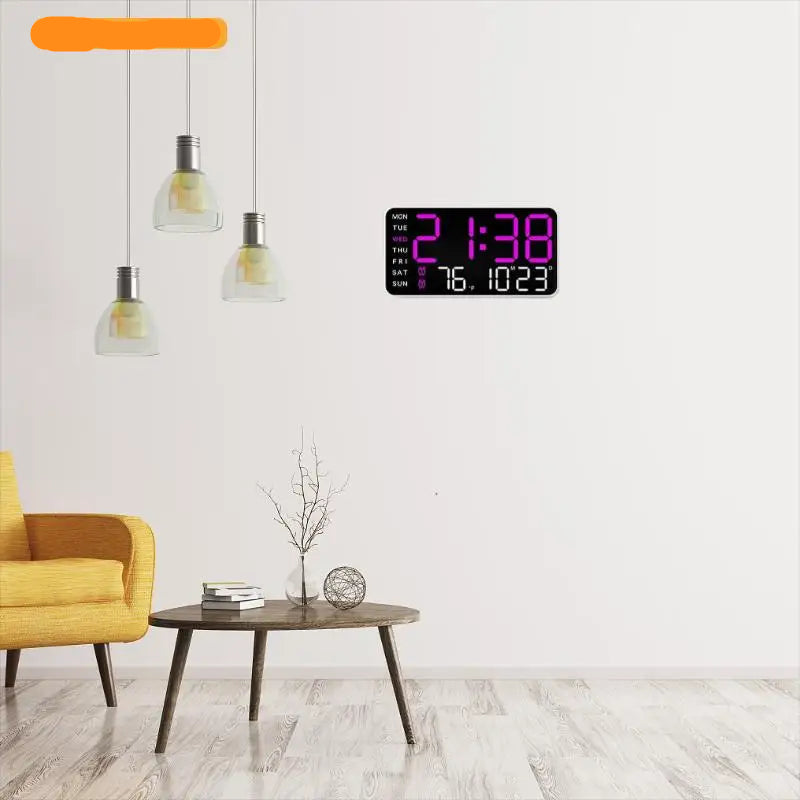 Giant Intelligent Digital Wall Clock with Time