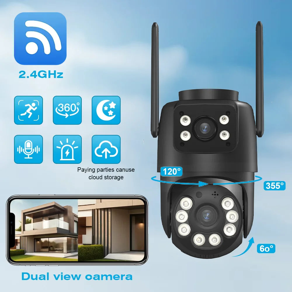 4K 8MP Wi-Fi PTZ Security Camera