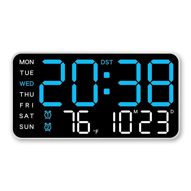 Giant Intelligent Digital Wall Clock with Time