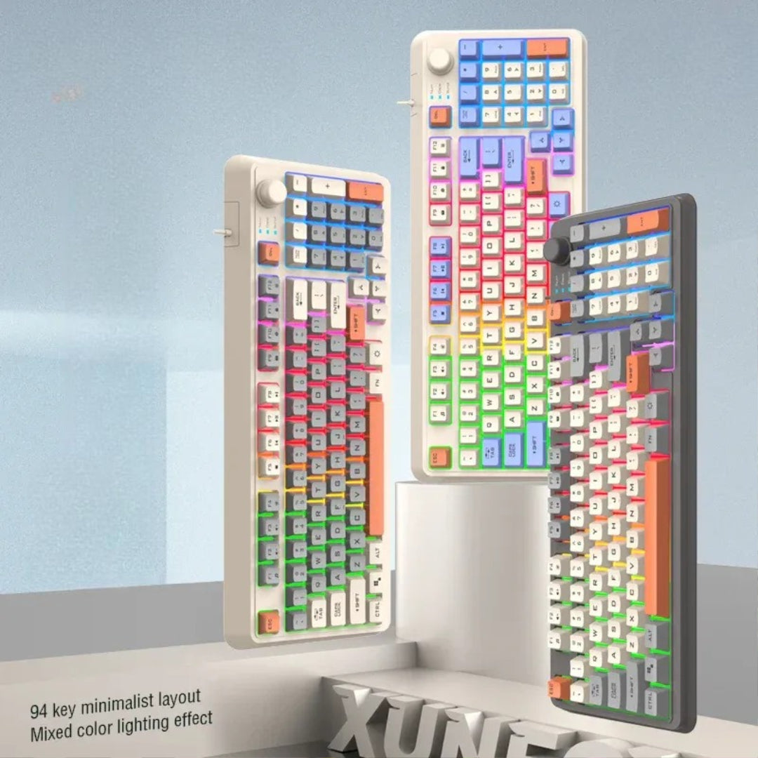 Wired Gaming Keyboard with RGB Lighting