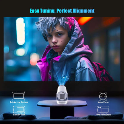 HY300 Pro Android 11 Portable 4K LED Projector