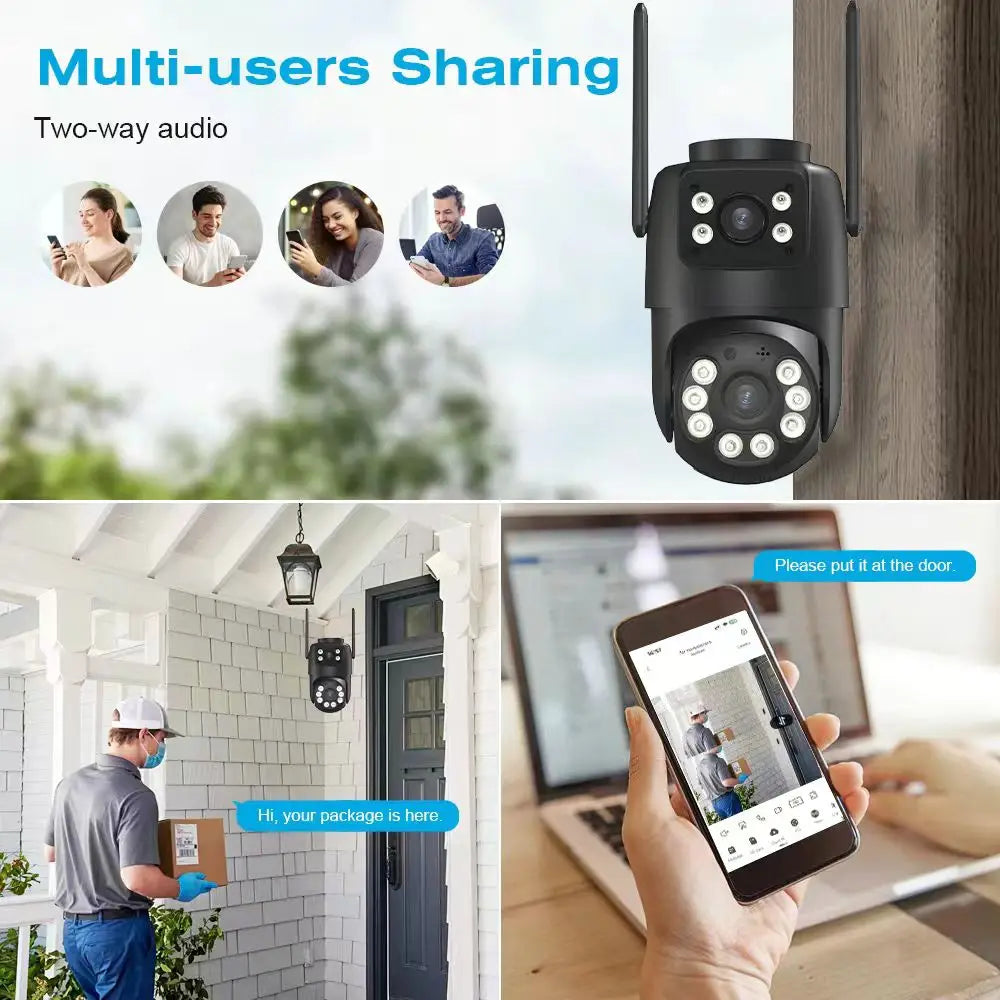 4K 8MP Wi-Fi PTZ Security Camera