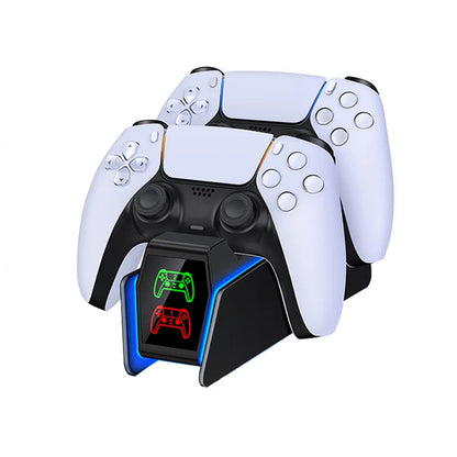 RGB PS5 Controller Charger Fast Charging Station