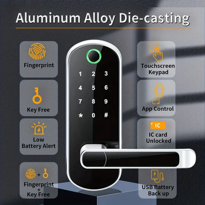 Smart Fingerprint Wi-Fi Door Lock
