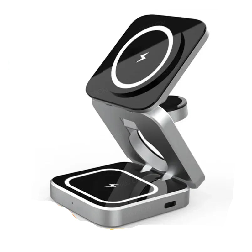 Foldable 3-in-1 Wireless Charging Station
