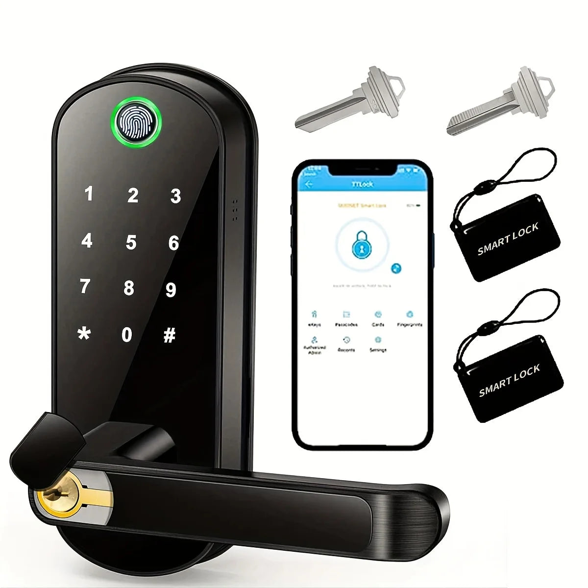 Smart Fingerprint Wi-Fi Door Lock