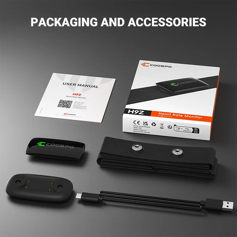 Rechargeable Chest Strap Heart Rate Monitor