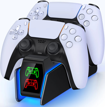 RGB PS5 Controller Charger Fast Charging Station