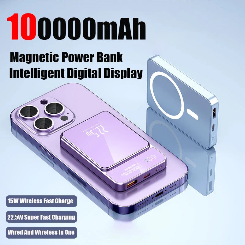 100000mAh Magnetic Wireless Power Bank