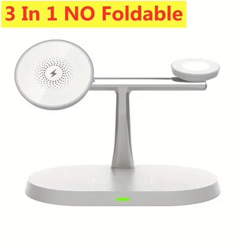 30W 3-in-1 Magnetic Wireless Charger Stand