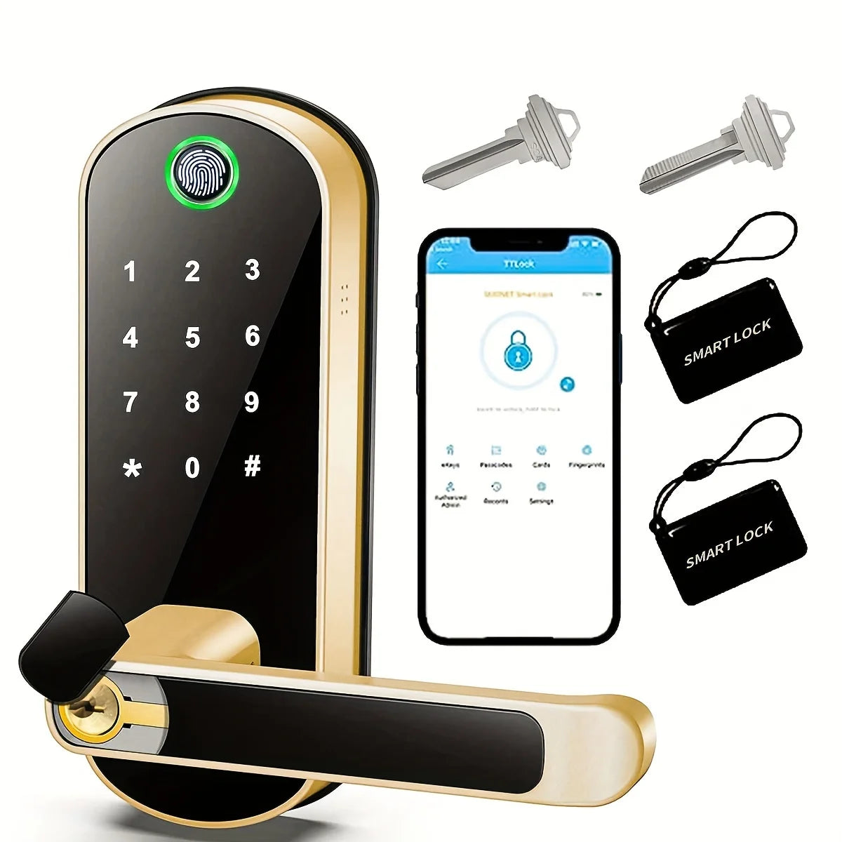 Smart Fingerprint Wi-Fi Door Lock