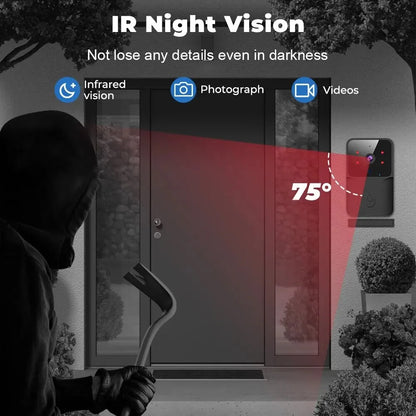 Wi-Fi Video Doorbell with Camera