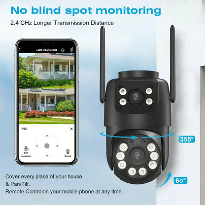 4K 8MP Wi-Fi PTZ Security Camera
