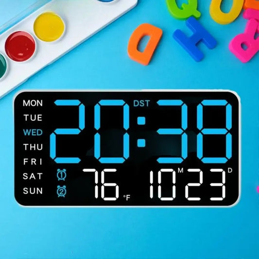 Giant Intelligent Digital Wall Clock with Time